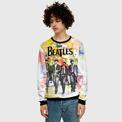 Свитшот мужской The Beatles: Colour Spray, цвет: 3D-черный — фото 2