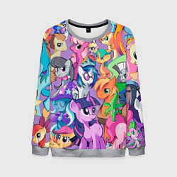 Свитшот мужской My Little Pony, цвет: 3D-меланж