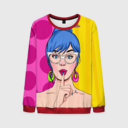 Свитшот мужской POP ART, цвет: 3D-красный