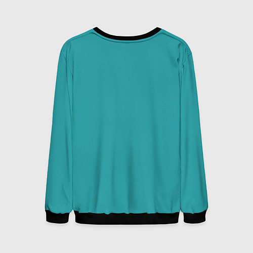 Мужской свитшот Пингвин с фотоаппаратом / 3D-Черный – фото 2