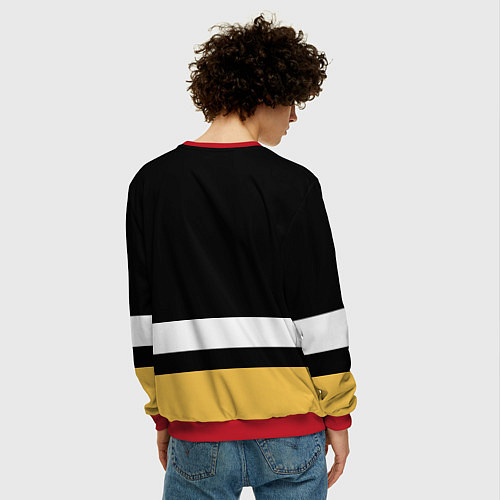 Мужской свитшот Pittsburgh Penguins: Black / 3D-Красный – фото 4