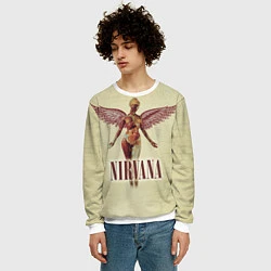Свитшот мужской Nirvana Angel, цвет: 3D-белый — фото 2