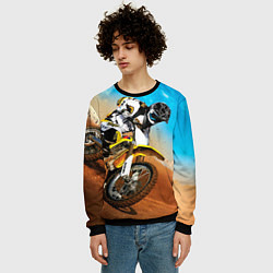 Свитшот мужской Эндуро, цвет: 3D-черный — фото 2