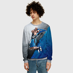 Свитшот мужской Баскетбол бросок, цвет: 3D-меланж — фото 2