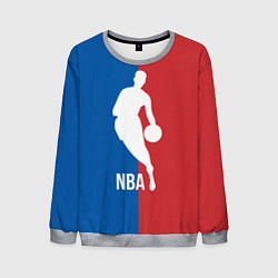 Свитшот мужской Эмблема NBA, цвет: 3D-меланж
