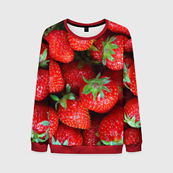 Свитшот мужской Клубничная, цвет: 3D-красный
