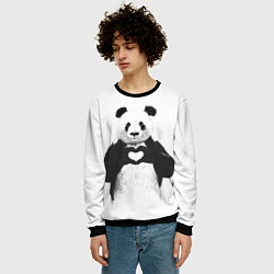 Свитшот мужской Panda Love, цвет: 3D-черный — фото 2