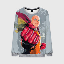 Свитшот мужской One Punch Man Fist, цвет: 3D-меланж