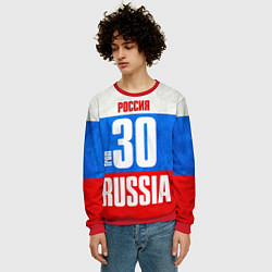 Свитшот мужской Russia: from 30, цвет: 3D-красный — фото 2