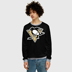 Свитшот мужской Pittsburgh Penguins: Malkin, цвет: 3D-меланж — фото 2