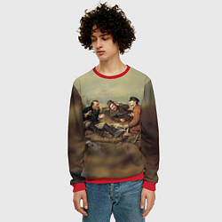 Свитшот мужской Русские охотники, цвет: 3D-красный — фото 2