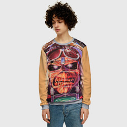 Свитшот мужской Iron Maiden: Dead Rider, цвет: 3D-меланж — фото 2