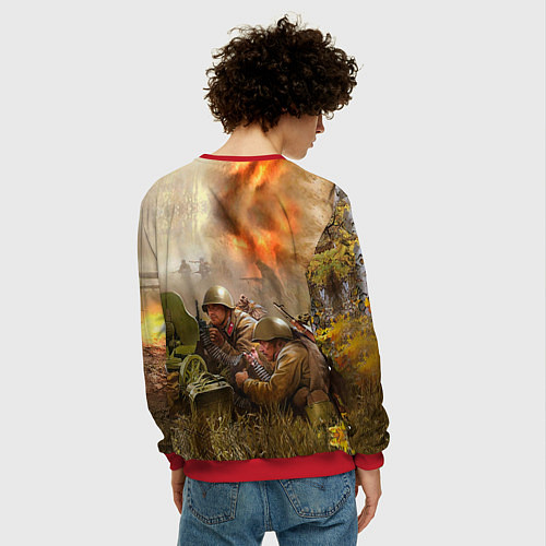 Мужской свитшот День победы / 3D-Красный – фото 4