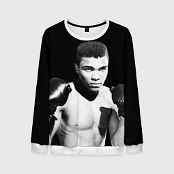 Свитшот мужской Muhammad Ali, цвет: 3D-белый