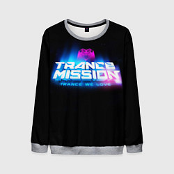Свитшот мужской Trancemission: Trance we love, цвет: 3D-меланж