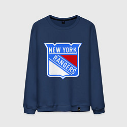 Свитшот хлопковый мужской New York Rangers цвета тёмно-синий — фото 1