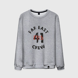 Свитшот хлопковый мужской Far East 41 Crew, цвет: меланж