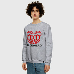 Свитшот хлопковый мужской Radiohead, цвет: меланж — фото 2