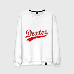 Свитшот хлопковый мужской Dexter, цвет: белый