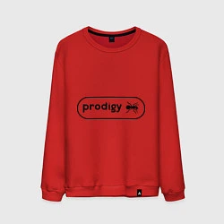 Свитшот хлопковый мужской Prodigy лого с муравьем, цвет: красный