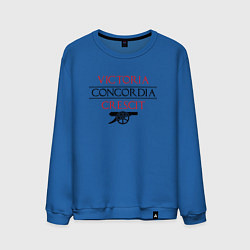 Свитшот хлопковый мужской Arsenal: Concordia Crescit, цвет: синий