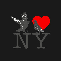 Свитшот хлопковый мужской Birds: Love NY, цвет: черный — фото 2