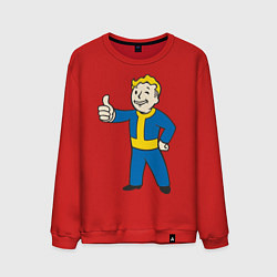 Свитшот хлопковый мужской Fallout Boy цвета красный — фото 1