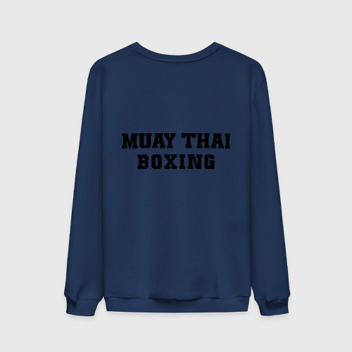 Мужской свитшот Muay Thai / Тёмно-синий – фото 2