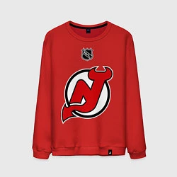 Свитшот хлопковый мужской New Jersey Devils: Kovalchuk 17, цвет: красный