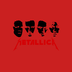 Свитшот хлопковый мужской Metallica (Лица), цвет: красный — фото 2