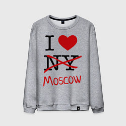 Мужской свитшот I love Moscow