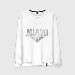 Свитшот хлопковый мужской Miami - The Tony Montana empire, цвет: белый