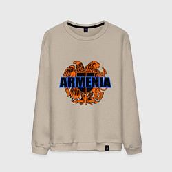 Свитшот хлопковый мужской Армения, цвет: миндальный