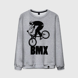 Свитшот хлопковый мужской BMX 3, цвет: меланж