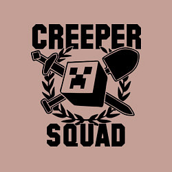 Свитшот хлопковый мужской Creeper Squad, цвет: пыльно-розовый — фото 2