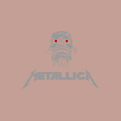 Свитшот хлопковый мужской Metallica scool, цвет: пыльно-розовый — фото 2