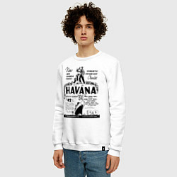 Свитшот хлопковый мужской Havana Cuba, цвет: белый — фото 2