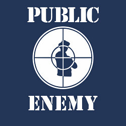 Свитшот хлопковый мужской Public Enemy, цвет: тёмно-синий — фото 2