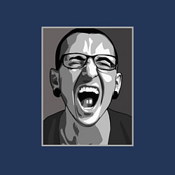 Свитшот хлопковый мужской Bennington Mono, цвет: тёмно-синий — фото 2