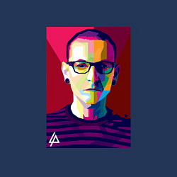 Свитшот хлопковый мужской Chester Polygons, цвет: тёмно-синий — фото 2