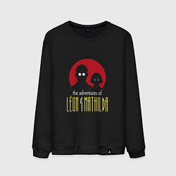 Свитшот хлопковый мужской Leon & Mathilda, цвет: черный
