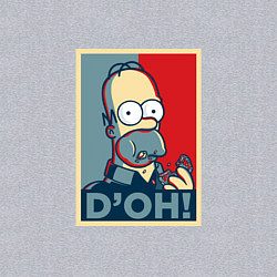 Свитшот хлопковый мужской D'oh Poster, цвет: меланж — фото 2