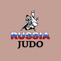 Свитшот хлопковый мужской Russia judo, цвет: пыльно-розовый — фото 2