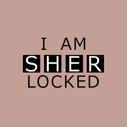 Свитшот хлопковый мужской I am Sherlocked, цвет: пыльно-розовый — фото 2