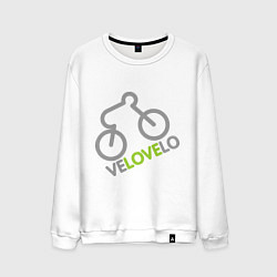 Свитшот хлопковый мужской VELO, цвет: белый