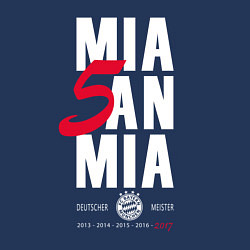Свитшот хлопковый мужской Bayern FC: Mia San Mia, цвет: тёмно-синий — фото 2