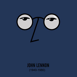 Свитшот хлопковый мужской John Lennon: 1940-1980, цвет: тёмно-синий — фото 2