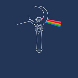 Свитшот хлопковый мужской Dark side of the moon, цвет: тёмно-синий — фото 2