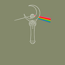 Свитшот хлопковый мужской Dark side of the moon, цвет: авокадо — фото 2