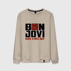 Мужской свитшот Bon Jovi: Nice day